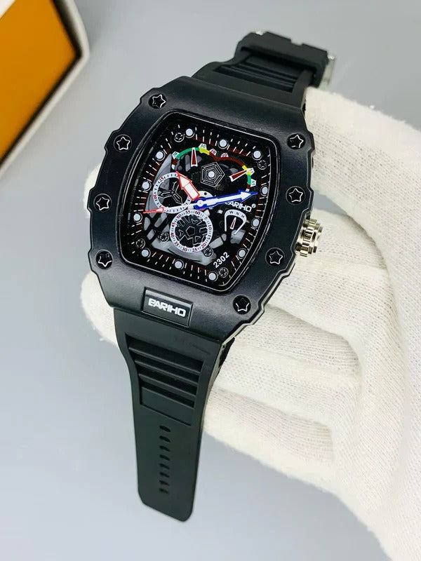 "BoldMotion – Stylish & Sporty Men's Timepiece"