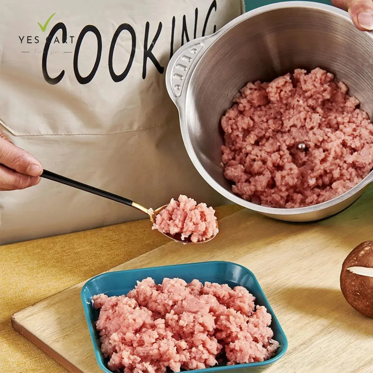 Yescart 3 liter Stainless Steel Electric Meat Copper Meat Grinder and Qeema Machine