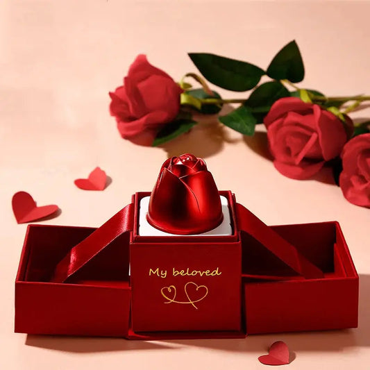 Pendant and ring With Rose Gift Box