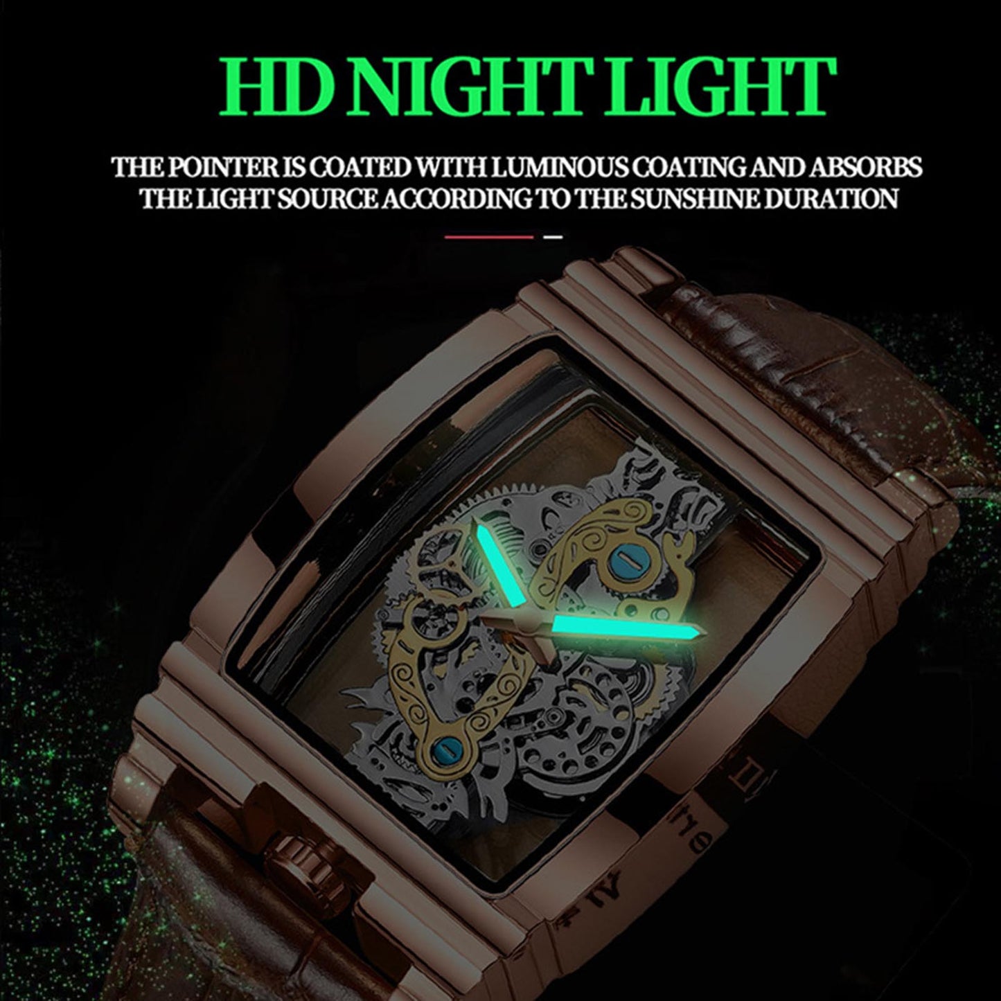 Luxury Transparent Watches for Men Waterproof