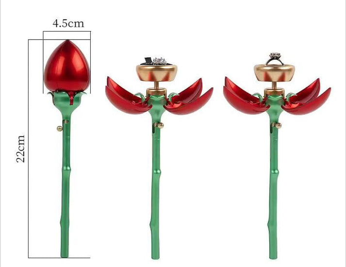 Red Ring Rose For Partner