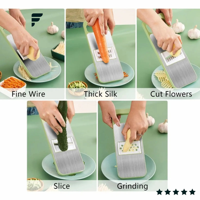 5-in-1 Multifunctional High-Quality Vegetable & Fruit Slicer