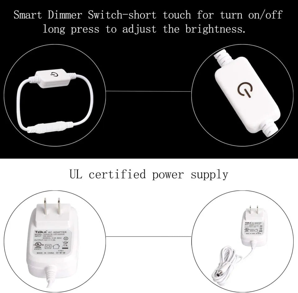 LED Bulb Mirror Lights Vanity Mirror Lamp Kit Lens Headlight Bulbs Kit (10 Bulbs)