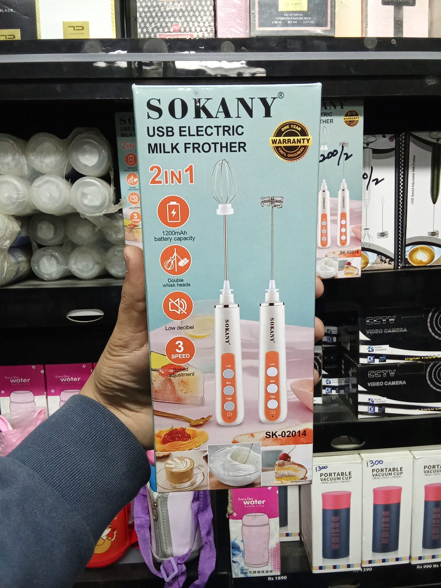Sokany 2 in 1 High Quality Coffee Beater and Egg Whisker