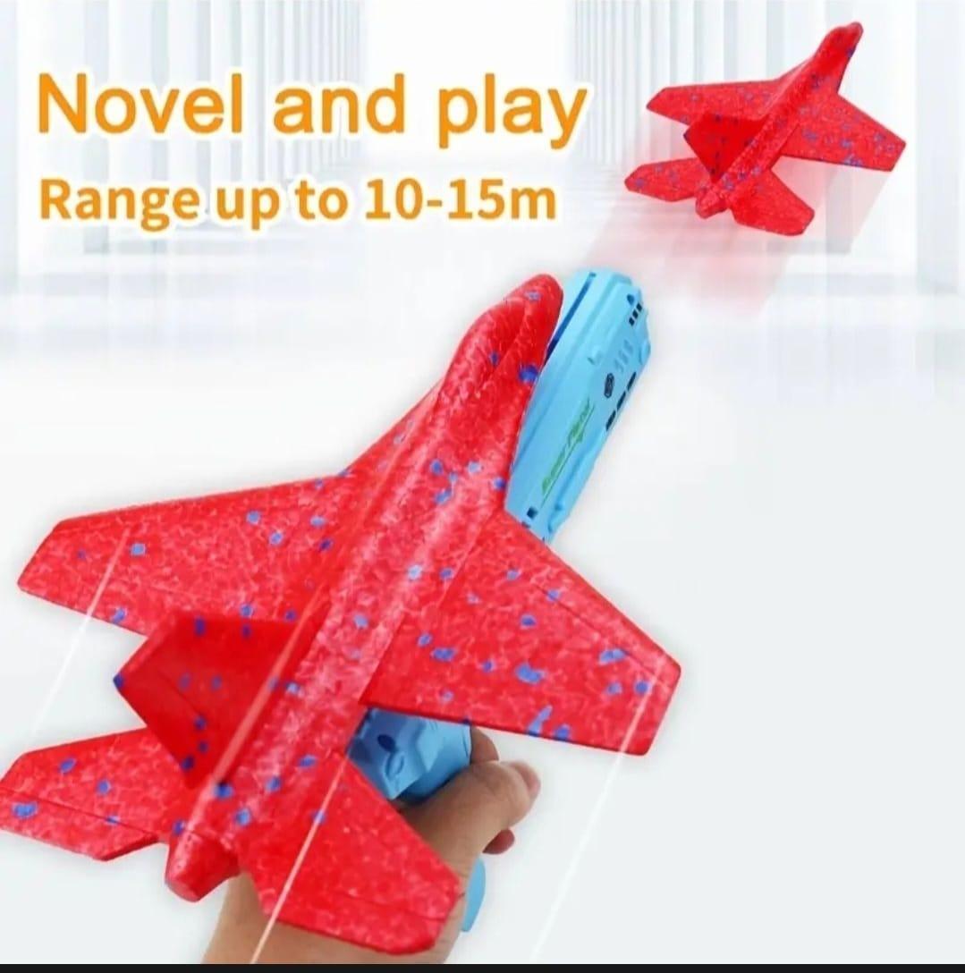 Foam Aircraft Catapult Gun Toy Set for Boys and Girls