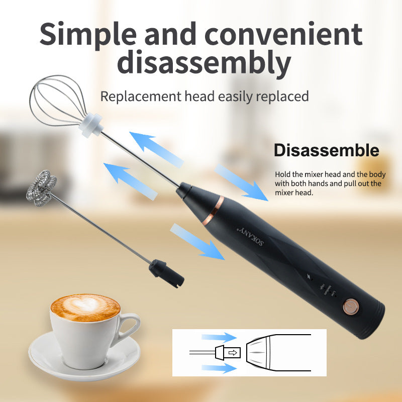 Sokany 2 in 1 High Quality Coffee Beater and Egg Whisker